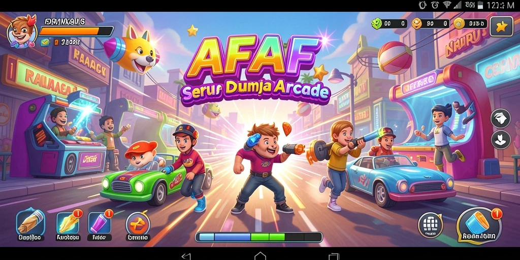 Tampilan gameplay seru dan menantang dalam AFAF.