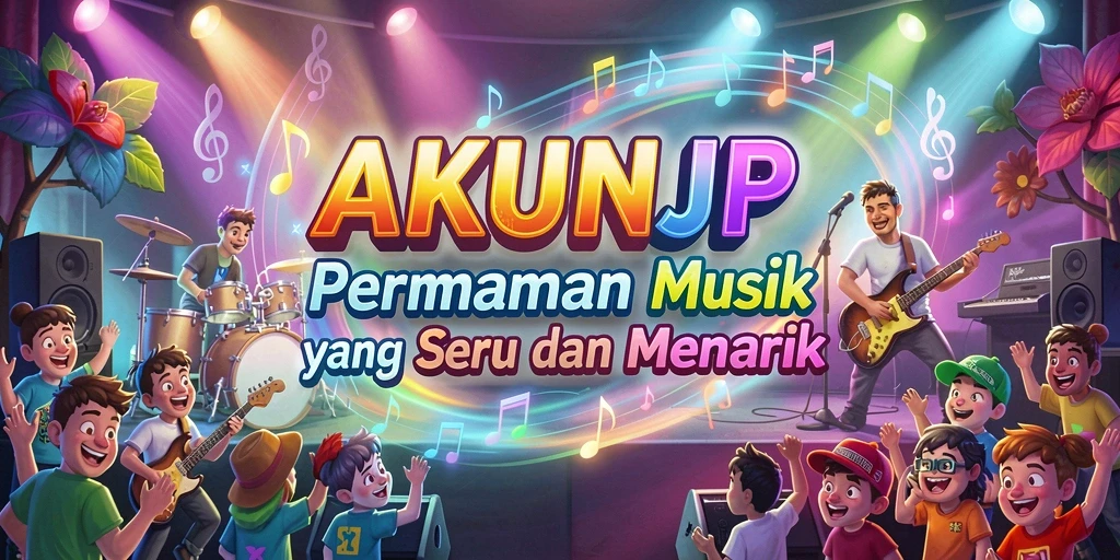 Tampilan seru dalam permainan musik AKUNJP dengan interaksi langsung.