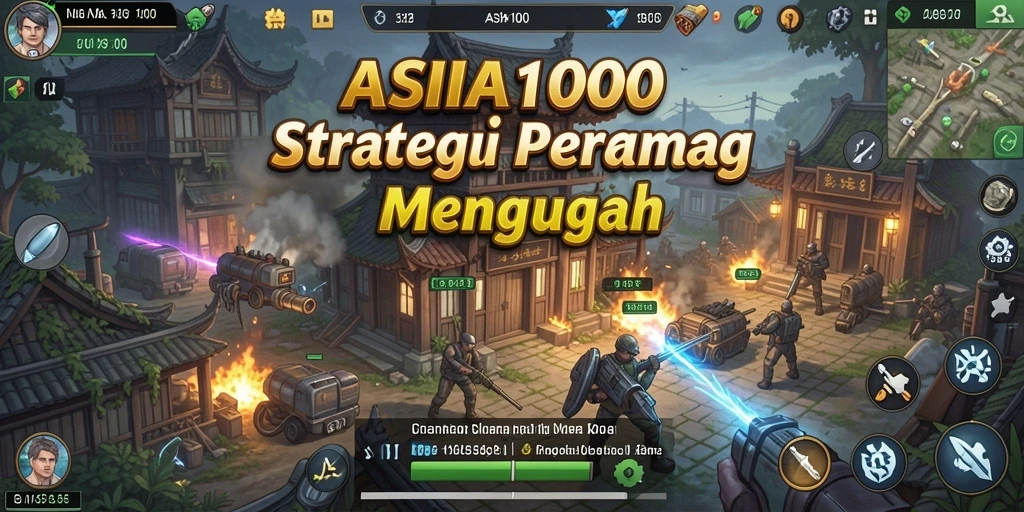 Tangkapan layar utama ASIA100 dengan aksi strategi epic.