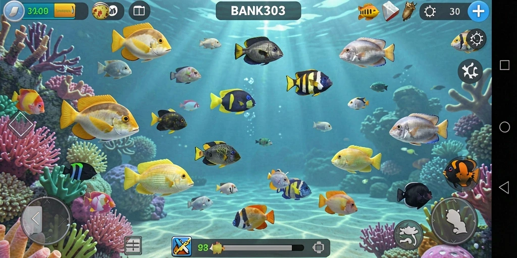 Tampilan gameplay Tembak Ikan yang seru dan interaktif.