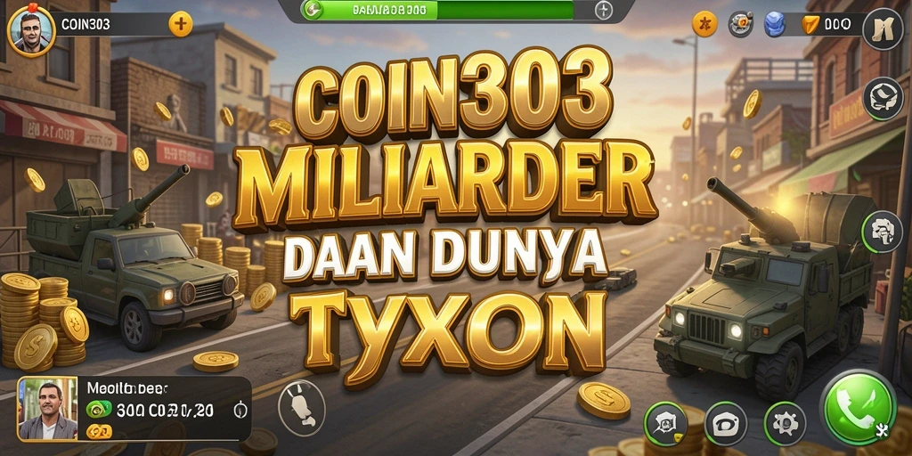 Tampilan gameplay <strong>COIN303</strong> yang menarik dan dinamis dalam dunia Tycoon.
