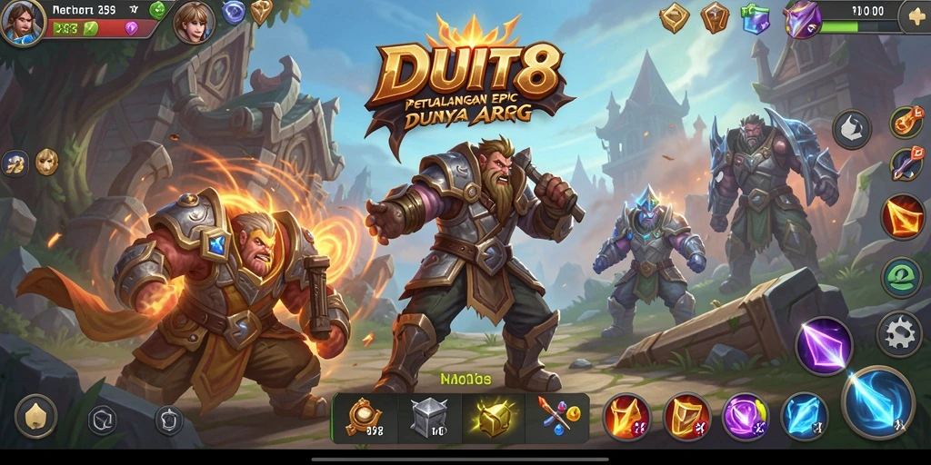 Gameplay seru dan grafis menawan dalam DUIT8.