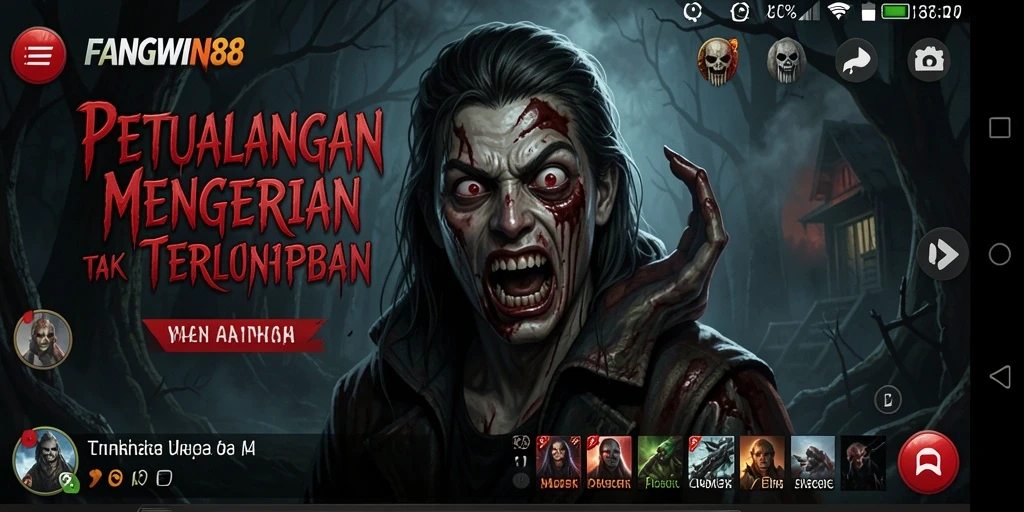 Tangkapan layar utama FANGWIN88 memperlihatkan suasana mencekam saat gameplay.