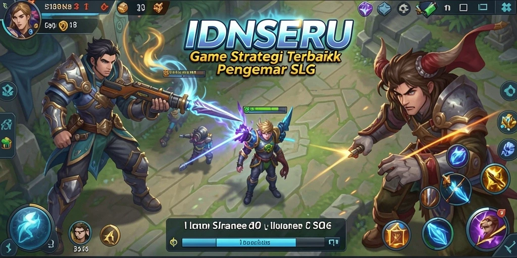 Tampilan game SLG yang mendebarkan dan strategis.