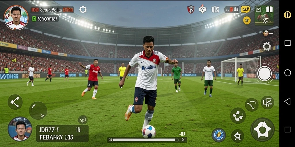 Tampilan gameplay IDR77 dengan aksi seru di lapangan.