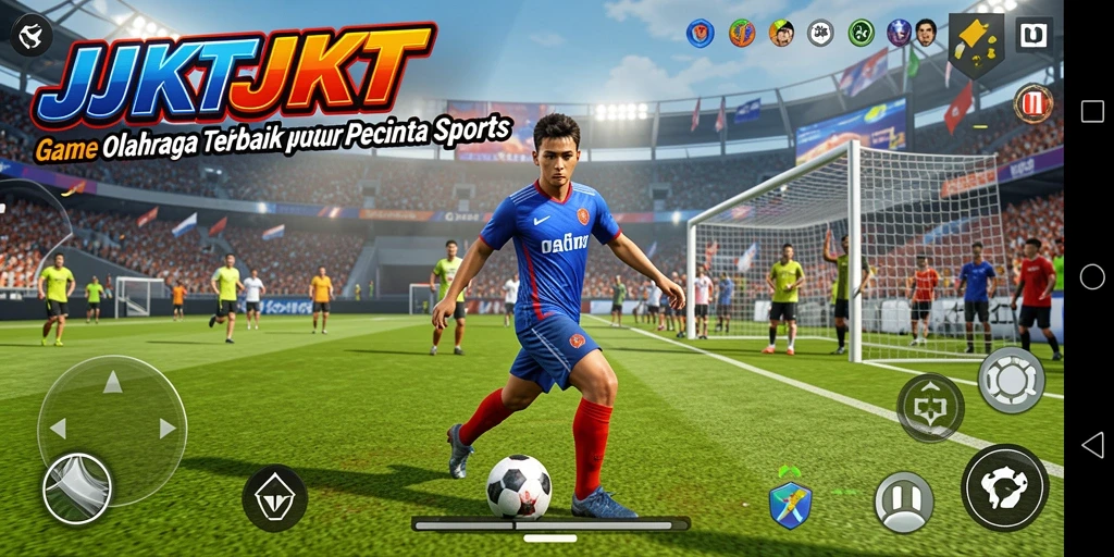 Screenshot JKTJKT menampilkan gameplay yang menegangkan dalam pertandingan olahraga.