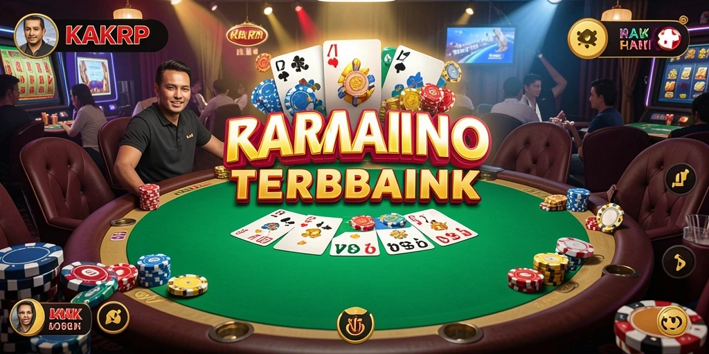 Screenshot gameplay KAKRP yang menampilkan suasana kasino yang mendebarkan.