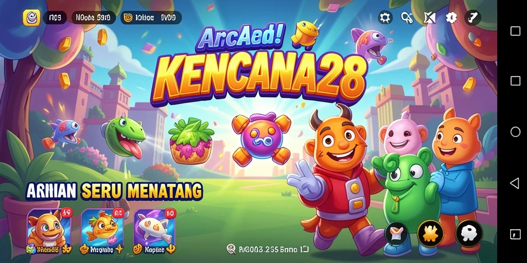 Tampilan gameplay seru dari KENCANA28 dengan aksi Arcade yang mendebarkan.