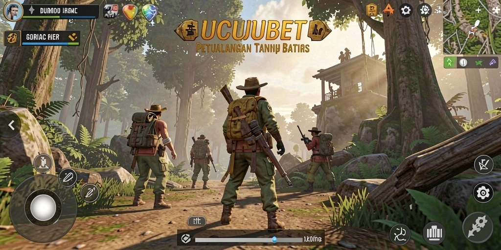 Screenshot gameplay LUCUBET menampilkan petualangan seru dalam dunia terbuka.