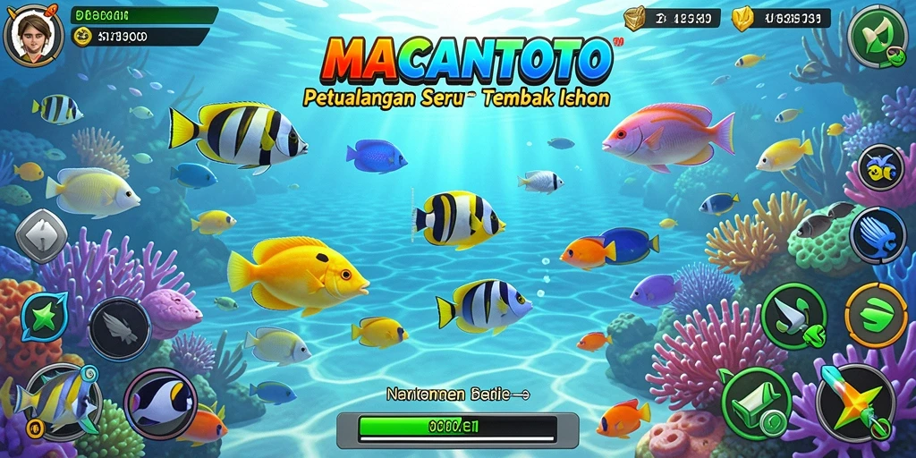 Gameplay seru dengan aksi menembak ikan di MACANTOTO.