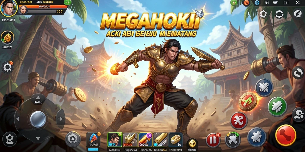Gameplay seru dengan aksi mendebarkan di MEGAHOKI.