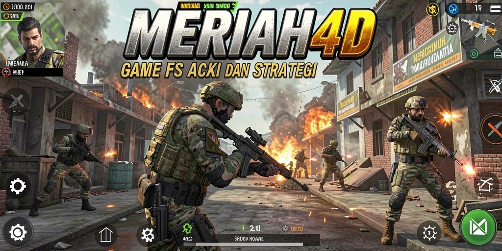 Gameplay intens MERIAH4D dengan pertarungan FPS yang mendebarkan.