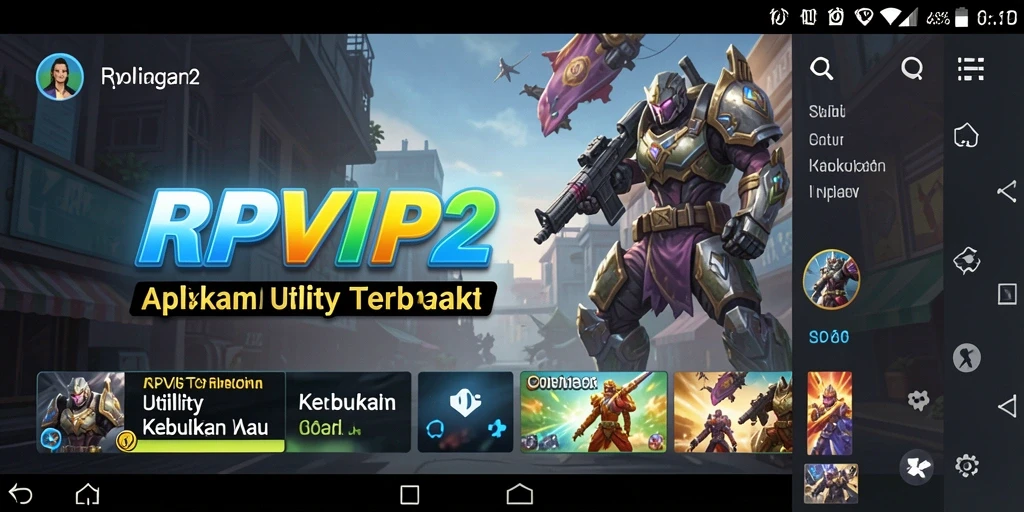 Tampilan utama aplikasi RPVIP2 dengan fitur Utility yang lengkap.