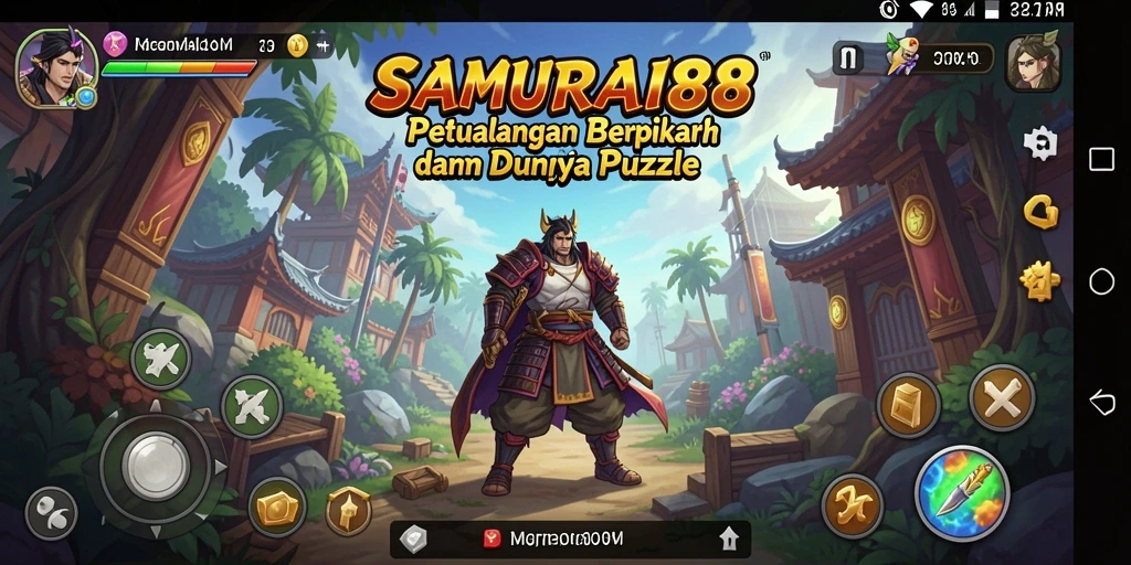Tangkapan layar dari gameplay SAMURAI88 yang menantang dan menarik.