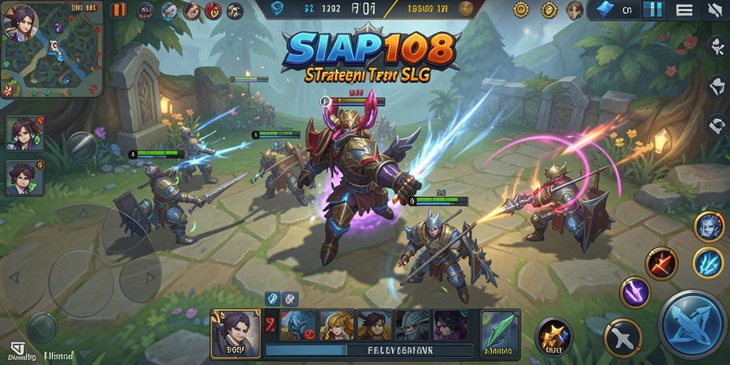 Gameplay SIAP108 menampilkan aksi strategi yang menegangkan.