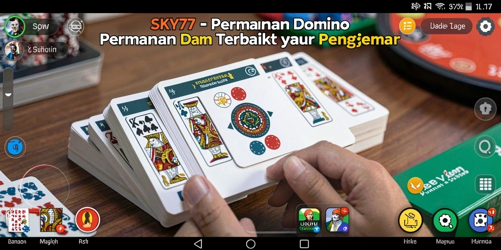 Tampilan gameplay menarik dari permainan Domino SKY77.