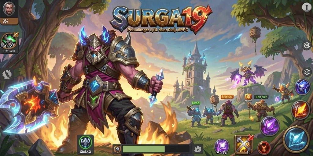 Tangkap aksi mendebarkan dalam gameplay ARPG SURGA19.