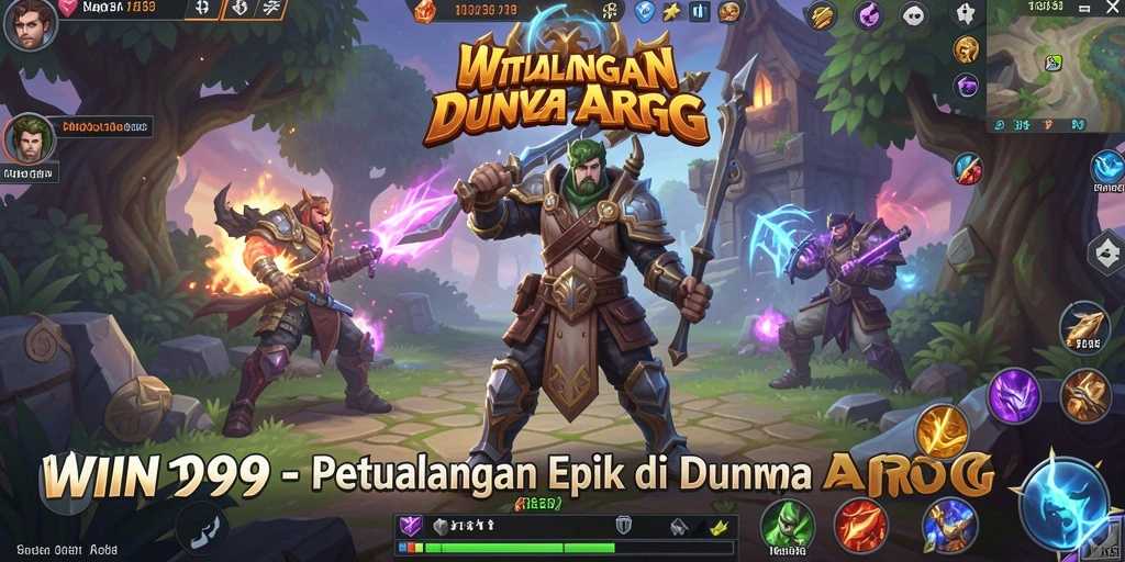 Gameplay epik dalam <strong>WIN199</strong> dengan pertarungan yang mendebarkan.